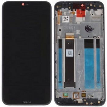 Дисплей (Экран) Nokia 6.1 Plus Dual Sim (Nokia X6) TA-1083, TA-1099, TA-1103 с тачскрином (сенсором) черный с рамкой Оригинал