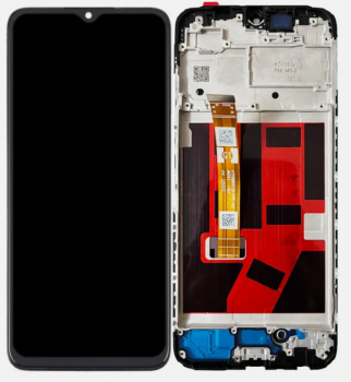 Дисплей (Экран) Oppo A38 CPH2579. Oppo A18 CPH2591 с тачскрином (сенсором) черный с рамкой Оригинал