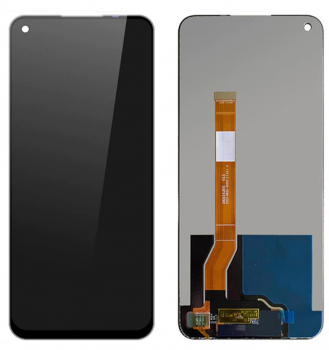 Дисплей (Экран) Oppo A96 CPH2333 с тачскрином (сенсором) черный Оригинал