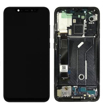 Дисплей (Экран) Xiaomi Mi8 M1803E1A с тачскрином (сенсором) черный с рамкой Оригинал
