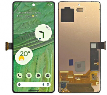 Дисплей (Экран) Google Pixel 7 GVU6C, GQML3 с тачскрином (сенсором) черный Оригинал