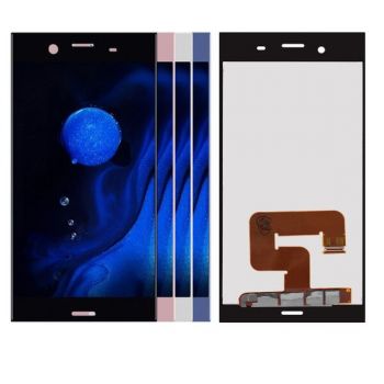 Дисплей (Экран) Sony G8341, G8342 Xperia XZ1 с тачскрином (сенсором) серебристый Оригинал
