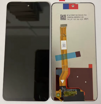 Дисплей (Экран) Realme C75 RMX3941 с тачскрином (сенсором) черный Оригинал