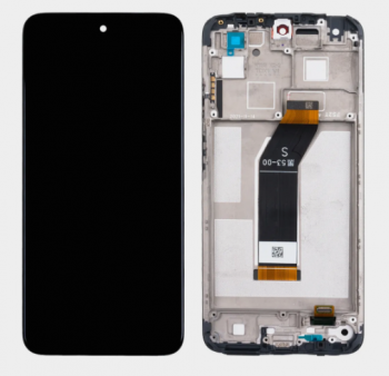 Дисплей (Экран) Xiaomi Redmi 10 2022 21121119SG, 22011119UY с тачскрином (сенсором) черный с рамкой
