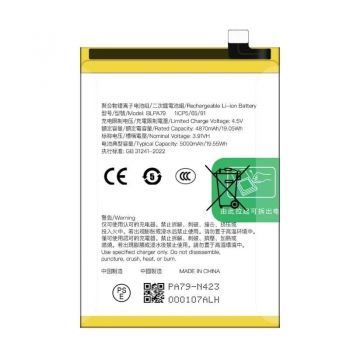 Батарея (аккумулятор) Oppo Reno 12FS CPH2637. Oppo Reno 12F 5G. Oppo Reno 12F 4G CPH2687 BLPA79 5000mAh Оригинал