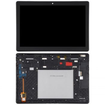 Дисплей (Экран) Lenovo TB-X505F, TB-X505L Tab M10 с тачскрином (сенсором) черный с рамкой