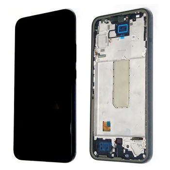 Дисплей (Экран) Samsung A346 (SM-A346E, SM-A346B) Galaxy A34 с тачскрином (сенсором) черный с рамкой Оригинал