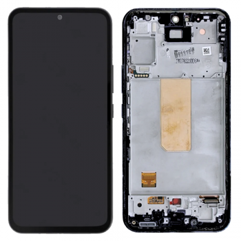 Дисплей (Экран) Samsung A546 (SM-A546B, SM-A546B/DS) Galaxy A54 с тачскрином (сенсором) черный с рамкой Оригинал