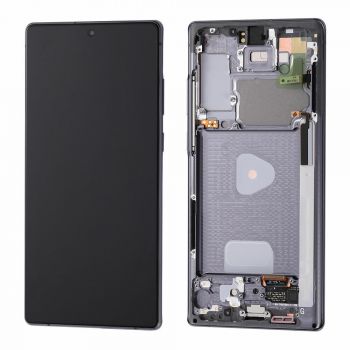 Дисплей (Экран) Samsung N980, N981 (SM-N980F/DS, SM-N981B/DS) Galaxy Note 20 с тачскрином (сенсором) черный с рамкой OLED
