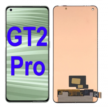 Дисплей (Экран) Realme GT2 Pro RMX3301, RMX3300 с тачскрином (сенсором) черный Оригинал