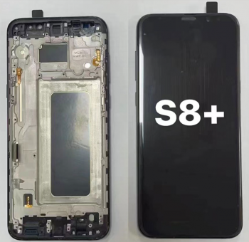 Дисплей (Экран) Samsung G955 (SM-G955F, SM-G955FD) Galaxy S8 Plus с тачскрином (сенсором) черный с рамкой OLED