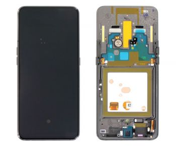 Дисплей (Экран) Samsung A805 (SM-A805F) Galaxy A80 2019 с тачскрином (сенсором) черный с рамкой Оригинал
