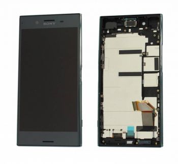 Дисплей (Экран) Sony G8142, G8141 Xperia XZ Premium с тачскрином (сенсором) черный с рамкой Оригинал