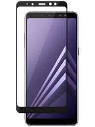 Cтекло дисплея Samsung A530F Galaxy A (2018), черное + OCA пленка Оригинал