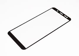 Cтекло дисплея Samsung J600 Galaxy J6 (2018) черное Оригинал