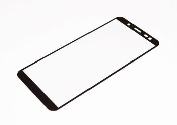 Cтекло дисплея Samsung J600 Galaxy J6 (2018) черное + OCA пленка Оригинал