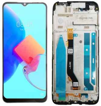 Дисплей (Экран) Tecno Spark 8p KG7n с тачскрином (сенсором) черный с рамкой Оригинал