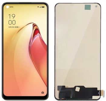 Дисплей (Экран) Oppo Find X5 Lite CPH2371 с тачскрином (сенсором) черный TFT