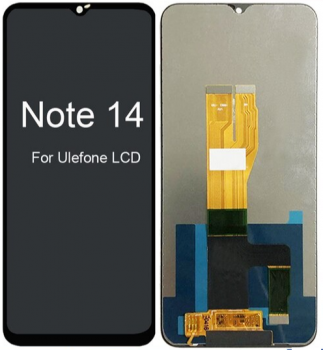 Дисплей (Экран) Ulefone Note 14 с тачскрином (сенсором) черный Оригинал
