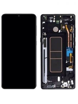 Дисплей (Экран) Samsung A515 (SM-A515F) Galaxy A51 с тачскрином (сенсором) черный с рамкой Оригинал