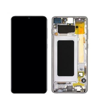 Дисплей (Экран) Samsung M307 (SM-M307F, SM-M307F/DS) Galaxy M30s с тачскрином (сенсором) черный с рамкой Оригинал