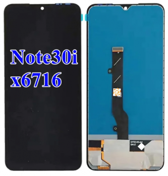 Дисплей (Экран) Infinix Note 30i X6716 с тачскрином (сенсором) черный OLED