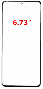 Cтекло дисплея Xiaomi 13 Pro 2210132G, 2210132C черное Оригинал