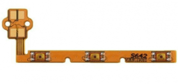 Шлейф для Huawei Y6 II (CAM-L21), с кнопкой включения, с кнопками регулировки громкости