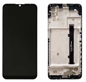 Дисплей (Экран) ZTE Blade A51 2021 с тачскрином (сенсором) черный с рамкой Оригинал